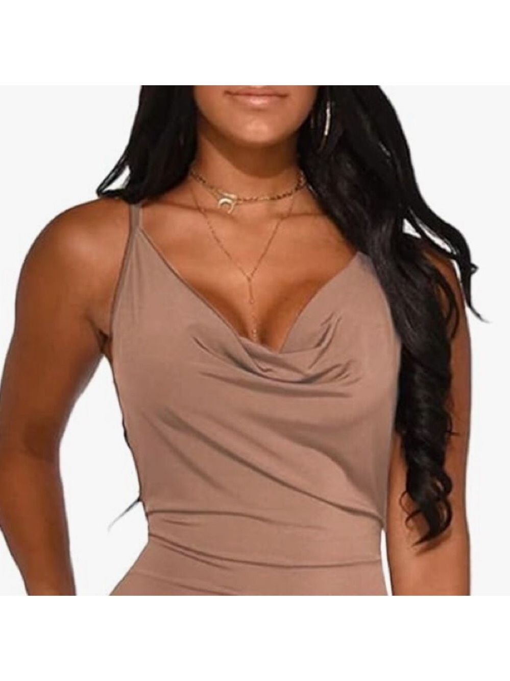 222.Haute Hippie Draped front Camisole